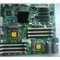 466611-002 Материнская Плата Hewlett-Packard i5500 Dual Socket 1366 12DDR3 6SATAII PCI-E16x 3PCI-E8x PCI SVGA 2xGbLAN E-ATX 5860Mhz For ML150G6 466611-002