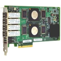 QLE2464-CK Qlogic 4Gbps quad-port Fibre Channel-to-x8 PCI Express adapter, multi-mode optic QLE2464-CK