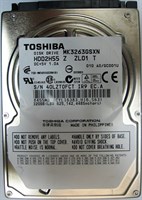 Жесткий диск Toshiba MK3263GSXN 320Gb 5400 SATAII 2,5" HDD MK3263GSXN