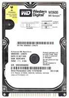 Жесткий диск Western Digital WD600UE 60Gb 5400 IDE 2,5" HDD WD600UE