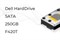 F420T SAS Жесткий диск Dell 250-GB 7.2K 3.5 SATA w/F9541 F420T - фото 9946