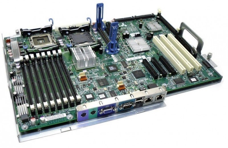 395566-002 Материнская Плата Hewlett-Packard i5000P Dual Socket 771 8FBD 8SAS SATAII U100 3PCI-E8x 3PCI-X 2GbLAN E-ATX 1333Mhz For ML350G5